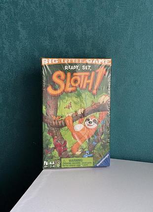 Настільна гра для дітей ravensburger "ready, set, sloth!" (вперед, лінивцю!)