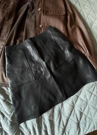 Спідниця з овечої шкіри the kooples