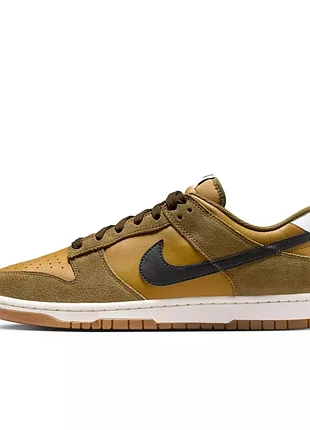 Оригінал! кросівки чоловічі nike dunk low se olive/brown ib6399-300