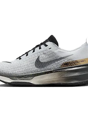 Оригінал! кросівки чоловічі nike zoomx invincible 3 "light smoke/gray gold" ib2756-100