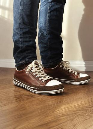 Чоловічі шкіряні кеди duca del cosma (/casual)