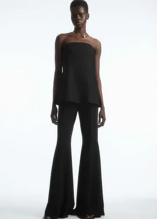 Брюки женские клеш cos pintucked flared trousers / xs,l