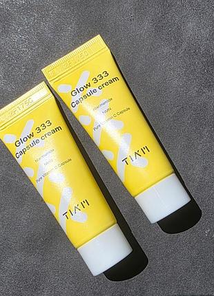 Капсульний крем для сяйва та еластичності шкіри tiam glow 333 capsule cream