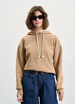 Худи женское утепленное в цвете тоффи, xs