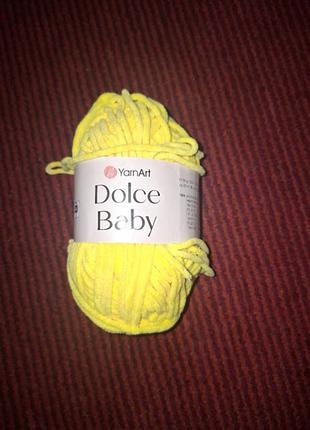 Плюшева пряжа yarnart dolce baby