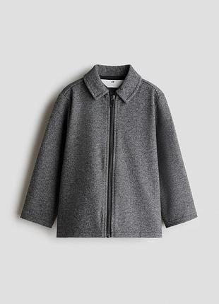 Дитяча куртка-сорочка для хлопчика h&m 98-104 см темно-сіра (25122206b)