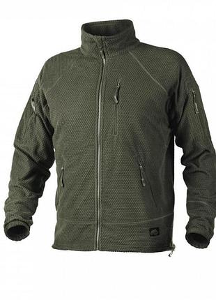 Тактическая флисовая куртка/ кофта helikon-tex® alpha tactical. olive green