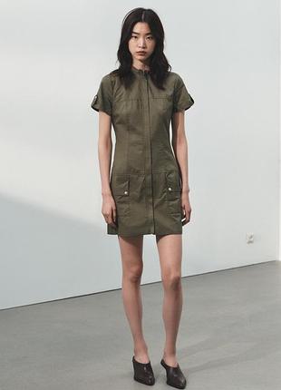 Платье-треншея с карманами от zara