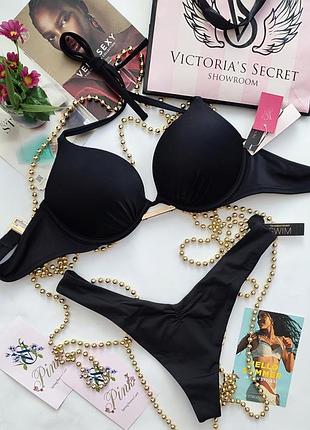 Купальник с двойным пушап victoria's secret original s 34b 75b bombshell