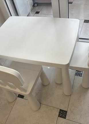 Дитячий набір столик+ 2 крісла ikea