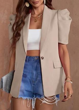 Shein Жакет жіночий із короткими рукавами, розмір l/xl