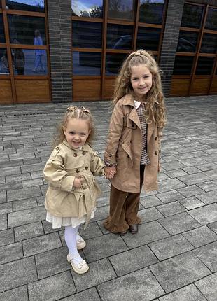 Тренч zara для дівчинки