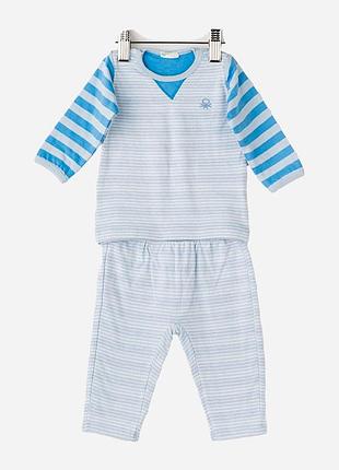 Дитяча піжама для хлопчика united colors of benetton 162 975 62 см синя (lv2200004428819)