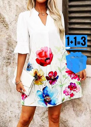 Сукня в квітковий принт shein xl