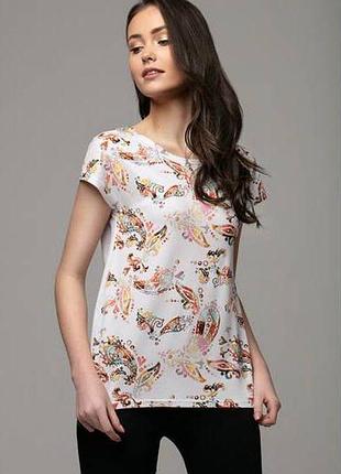 Женская вискозная блуза короткий рукав тмviolana, польша 2xl