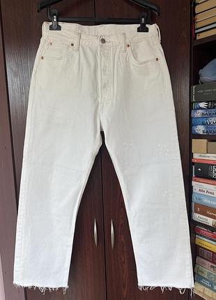 Чоловічі білі джинси levi strauss 501 w 30 l