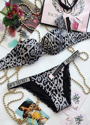 Купальник victoria's secret 32b 70b 75a 34a 34b 34c 32c 70c s m 36 38 бандо со стразами