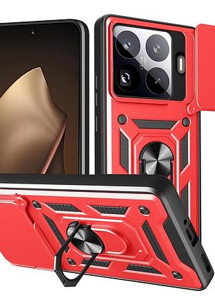 Чохол fiji camera defence для xiaomi 17t бампер із захистом камери та підставкою red