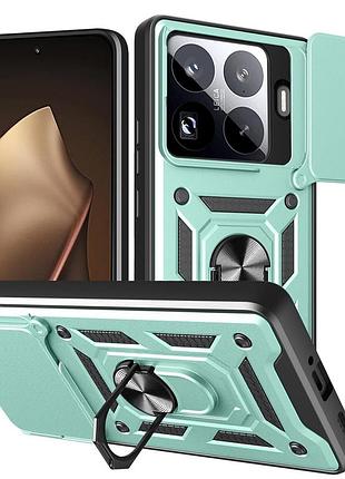 Чохол fiji camera defence для xiaomi 17t бампер із захистом камери та підставкою green