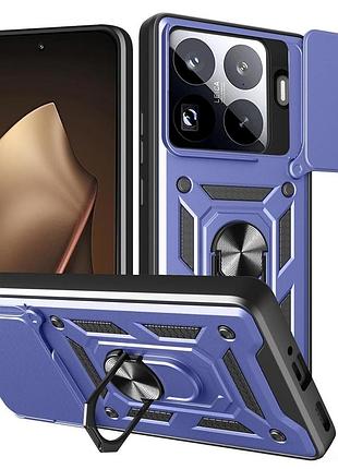 Чохол fiji camera defence для xiaomi 17t бампер із захистом камери та підставкою dark blue