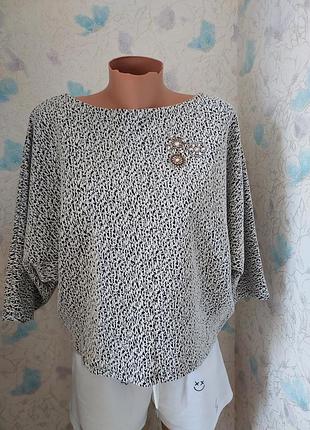 Стильная блуза zara 41% cotton