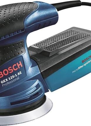 Ексцентрикова шліфмашина bosch professional gex 125-1 ae (0601387504) нова!