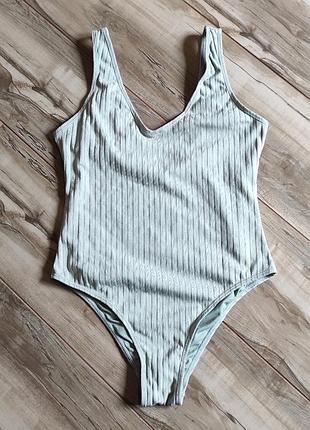 Суцільний купальник у рубчик primark, розмір m (eur 40)