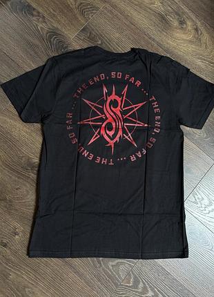 Футболка чорна slipknot the end so far