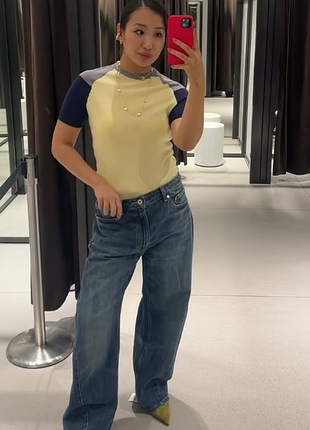 Джинси trf baggy balloon zara