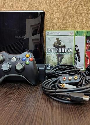 Игровая приставка xbox 360 250gb + 3 диска