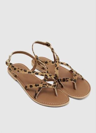 Босоніжки леопардовi topshop