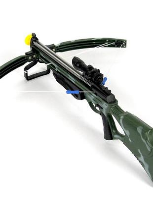 Арбалет дитячий 35881h з лазерним прицілом crossbow зелений