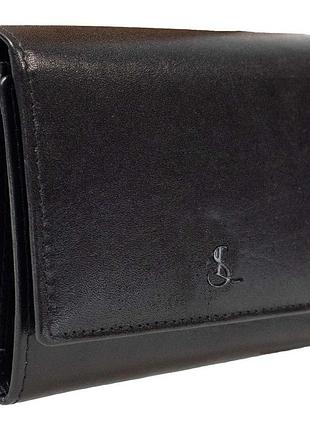 Гаманець шкіряний semi line rfid black (p8263-0)