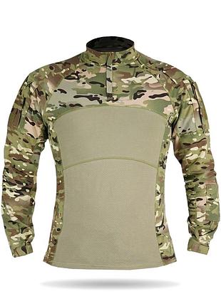Тактична бойова сорочка ubacs tactical series long sleeve з посиленими рукавами та велкро-панелями