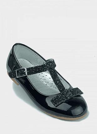 Туфлі evie для дівчинки lila black glitter, розмір 29 (18,5 см.)