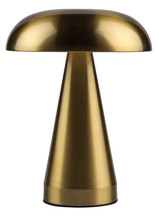 Настільна лампа desk lamp f89015 у формі гриба 1200 ма·год 3 вт золотий (35761_3605150)