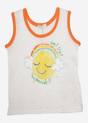 Дитяча майка для дівчинки united colors of benetton 162 342 62 см біла (2200004415208)