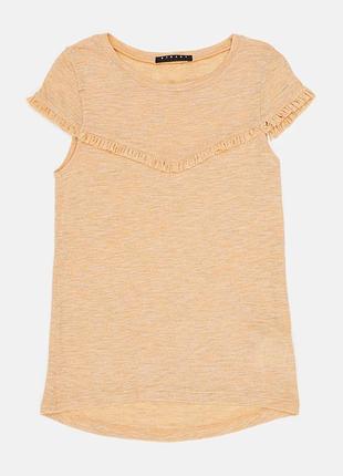 Детская футболка для девочки united colors of benetton 162396 128-134 см светло-коричневая (2200004417028)