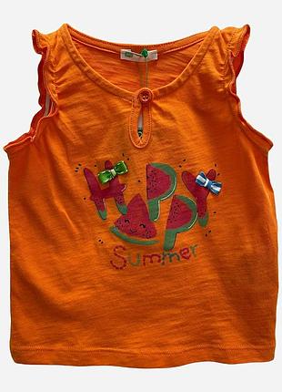 Дитяча майка для дівчинки united colors of benetton 162 339 56 см помаранчева (2200004415093)