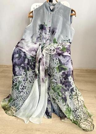 Armani шовкова сукня  сорочка з шовкової органзи платье шелк