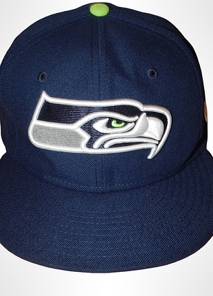Бейсболка seattle seahawks navy blue fitted cap hat 7 3/8 new era 59fifty 5950 sea