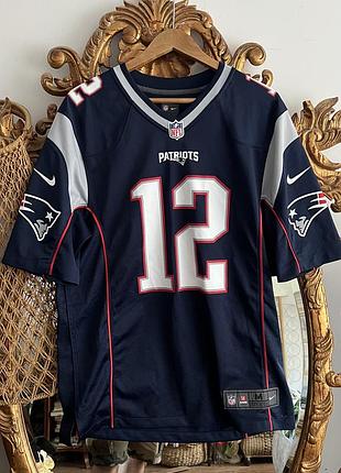 Джерсі nfl patriots nike brady 12