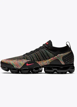 Оригінал! кросівки жіночі nike air vapormax flyknit 2 'black multicolor' 942843-015