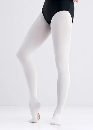 Колготки-трансформери дитячі з отвором 90d білі 104-182 (m-xxxl) 8762