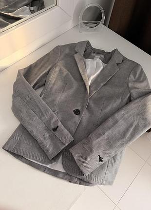 Піджак h&m клітчастий xs