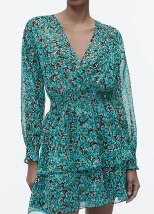 Шифонова сукня zara шарами