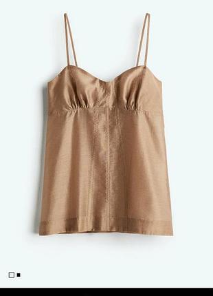 Нова блуза майка топ h&m  ліоцел льон