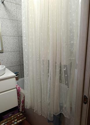 Гардини тюль біла тоненька 2.8*2.25м