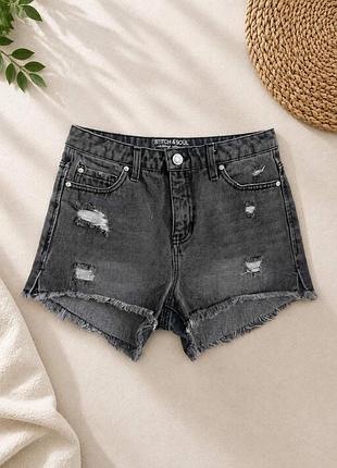Джинсові шорти, stitch & soul, high waist, розмір m, шорти, жіночі шорти