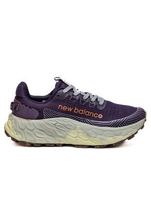 Фиолетовые кроссовки унисекс new balance fresh foam more trail v3 purple х нью беланс 44